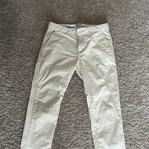 Mott garment-dyed super-slim fit chino